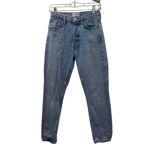 AGOLDE Nico High Rise Jeans- AGOLDE Slim Light Wash Premium Denim | Size 25 - Picture 1 of 11